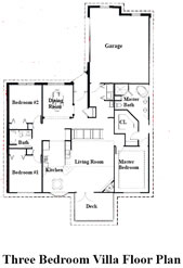 Two Bedroom Villa Floor Plan