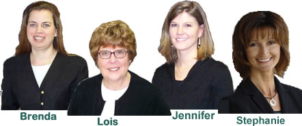 Marilyn's Staff:  Patty, Brenda, Lois, Debbie, Stephanie